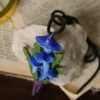 Naszyjnik z grzybem Entoloma i kwarcem (Unique Fantasy Objects)