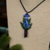 Naszyjnik z grzybem Entoloma i kwarcem (Unique Fantasy Objects)