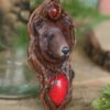 Naszyjnik z niedźwiedziem i jadeitem (Unique Fantasy Objects)