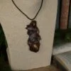 Naszyjnik z zającem szarakiem i tygrysim okiem (Unique Fantasy Objects)