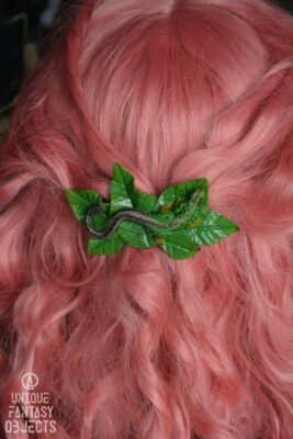 Spinka do włosów z jaszczurką zwinką (Unique Fantasy Objects)