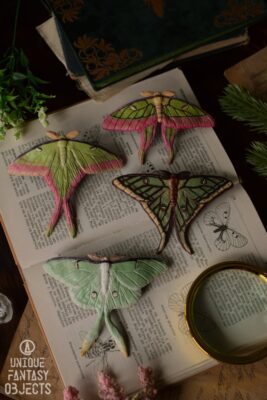 Spinki z egzotycznymi ćmami (Unique Fantasy Objects)