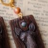 Kolczyki z łosiem i zoisyt z rubinem (Unique Fantasy Objects)