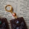 Kolczyki z łosiem i zoisyt z rubinem (Unique Fantasy Objects)