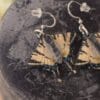 Kolczyki z rzeźbą motyla paź żeglarz (Unique Fantasy Objects)