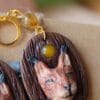 Kolczyki z rysiem i jadeitem (Unique Fantasy Objects)