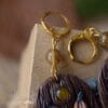 Kolczyki z rysiem i jadeitem (Unique Fantasy Objects)