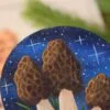 Magnes z namalowanymi grzybami smardz jadalny (Unique Fantasy Objects)