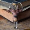 Naszyjnik z jeleniem, jaspisem krajobrazowym i kryształem górskim (Unique Fantasy Objects)