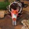 Naszyjnik z lisem, jadeitem i kryształem górskim (Unique Fantasy Objects)