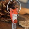 Naszyjnik z lisem, jadeitem i kryształem górskim (Unique Fantasy Objects)