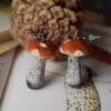 Kolczyki z rzeźbą grzyba koźlak czerwony Kolczyki z rzeźbą grzyba koźlak czerwony (Unique Fantasy Objects)