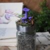 Słoik na zioła ozdobiony grzybami lakówka ametystowa (Unique Fantasy Objects)