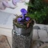 Słoik na zioła ozdobiony grzybami lakówka ametystowa (Unique Fantasy Objects)