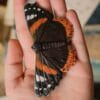Spinka do włosów z rzeźbą motyla rusałka admirał (Unique Fantasy Objects)