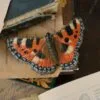 Spinka do włosów z rzeźbą motyla rusałka wierzbowiec (Unique Fantasy Objects)