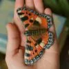 Spinka do włosów z rzeźbą motyla rusałka wierzbowiec (Unique Fantasy Objects)