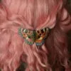 Spinka do włosów z rzeźbą motyla rusałka wierzbowiec (Unique Fantasy Objects)