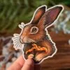 Naklejka z zającem z kurkami (Unique Fantasy Objects)