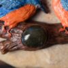 Naszyjnik z zimorodkiem i labradorytem (Unique Fantasy Objects)