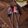 Kolczyki z rzeźbą gili i łańcuszkami (Unique Fantasy Objects)