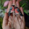 Kolczyki z rzeźbą gili i łańcuszkami (Unique Fantasy Objects)