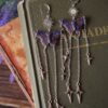 Kolczyki z rzeźbą motyla mieniak strużnik (Unique Fantasy Objects)