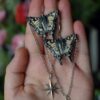 Kolczyki z rzeźbą motyla paź królowej (Unique Fantasy Objects)