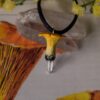 Naszyjnik z leśnymi grzybami i kamieniami (Unique Fantasy Objects)