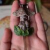 Naszyjnik z grzybem kania i kwarcem dymnym (Unique Fantasy Objects)
