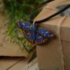Naszyjnik z rzeźbą motyla mieniak strużnik (Unique Fantasy Objects)