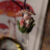 Naszyjnik z muchomorem i kryształem górskim (Unique Fantasy Objects)