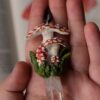 Naszyjnik z muchomorem i kryształem górskim (Unique Fantasy Objects)