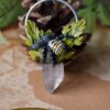 Naszyjnik z tygrzykiem paskowanym i kryształem górskim (Unique Fantasy Objects)