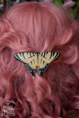 Spinka do włosów z motylem paź żeglarz (Unique Fantasy Objects)