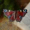 Spinka do włosów z rzeźbą motyla rusałka pawik (Unique Fantasy Objects)