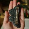 Spinka do włosów z rzeźbą motyla rusałka pawik (Unique Fantasy Objects)
