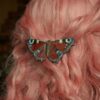 Spinka do włosów z rzeźbą motyla rusałka pawik (Unique Fantasy Objects)