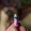 Mały naszyjnik z grzybówką różowawą i labradorytem (Unique Fantasy Objects)