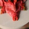 Baśniowy naszyjnik z czerwonym duszkiem i unakitem (Unique Fantasy Objects)