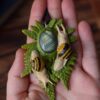 Naszyjnik z wstężykiem gajowym i labradorytem (Unique Fantasy Objects)