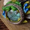 Naszyjnik z jaszczurką zwinką i labradorytem (Unique Fantasy Objects)
