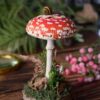Stojak na biżuterię w kształcie muchomora z wstężykiem gajowym (Unique Fantasy Objects)