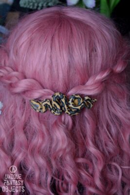 Spinka do włosów z pytonem królewskim (Unique Fantasy Objects)