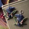 Kolczyki z krukiem i nocą Kairu (Unique Fantasy Objects)