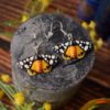 Kolczyki z rzeźbą motyla niedźwiedziówka włodarka (Unique Fantasy Objects)