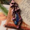 Naszyjnik z grzybem grzybówka krwista i lapis lazuli (Unique Fantasy Objects)
