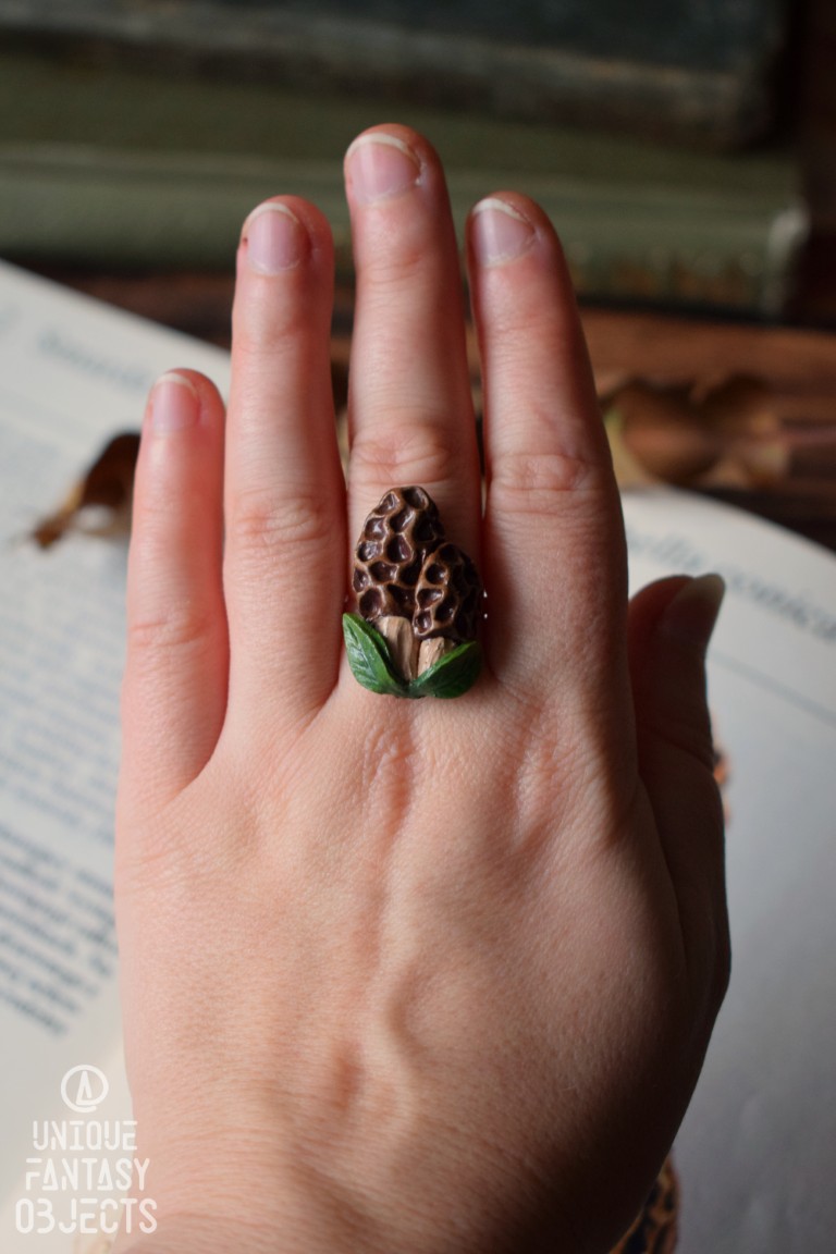 Regulowany pierścionek ze smardzem (Unique Fantasy Objects)