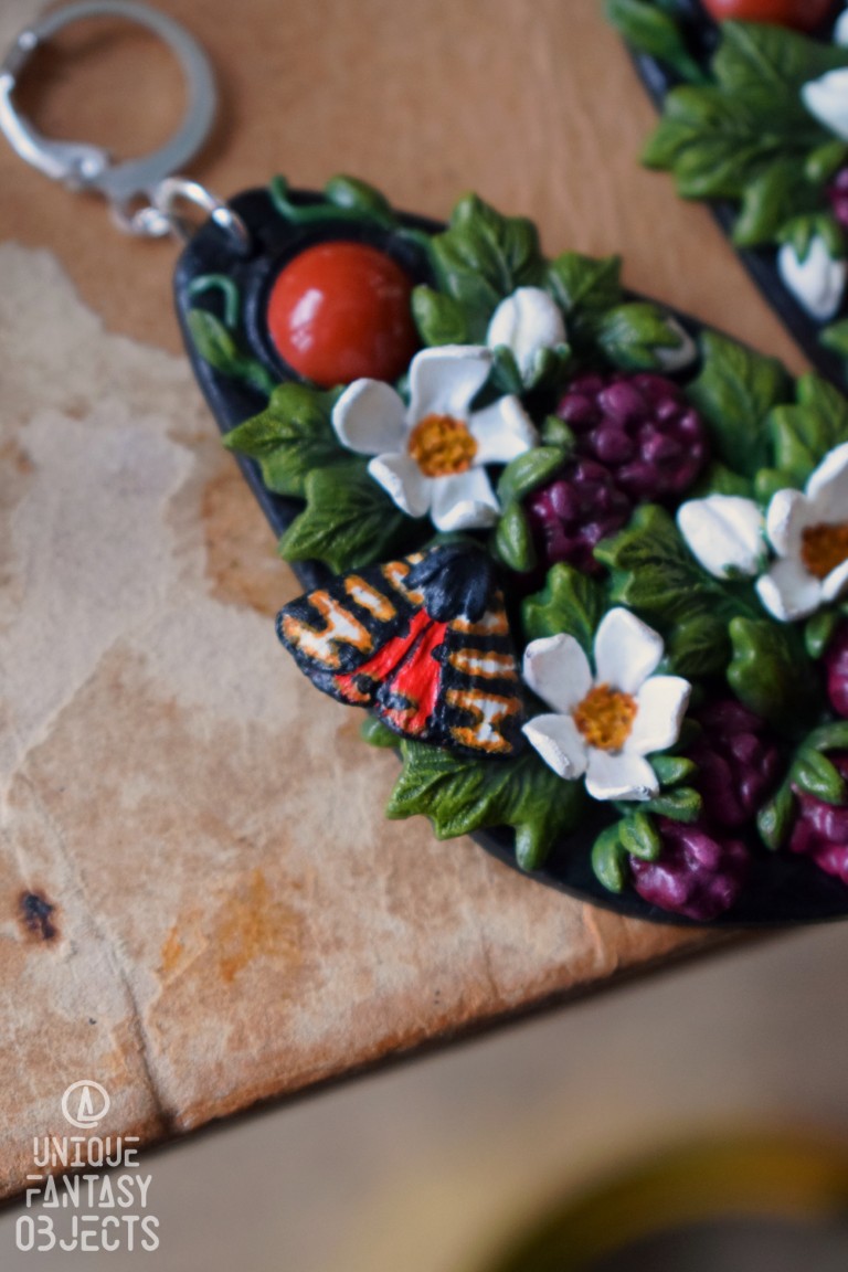 Kolczyki z malinami i mokaitem Kolczyki z malinami i mokaitem (Unique Fantasy Objects)