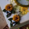 Kolczyki z trzmielem na słoneczniku Kolczyki z trzmielem na słoneczniku (Unique Fantasy Objects)